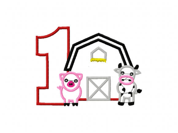 Barn Animals Number 1 Embroidery Review