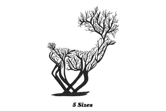 Beautiful Deer Tree Embroidery Review