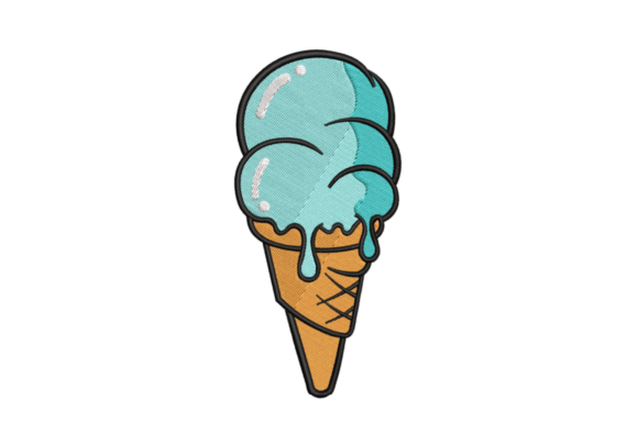 Coned Ice Cream Embroidery Review