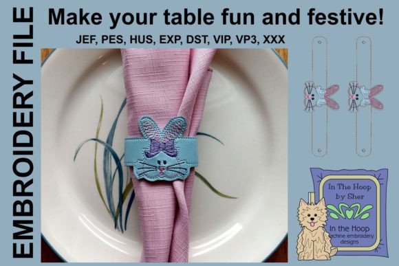Easter Bunny Napkin Rings Design Review