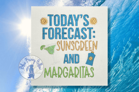 Forecast Sunscreen and Margaritas Embroidery Review