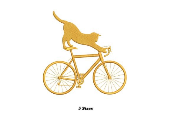 Funny Cat on Bicycle Embroidery Review