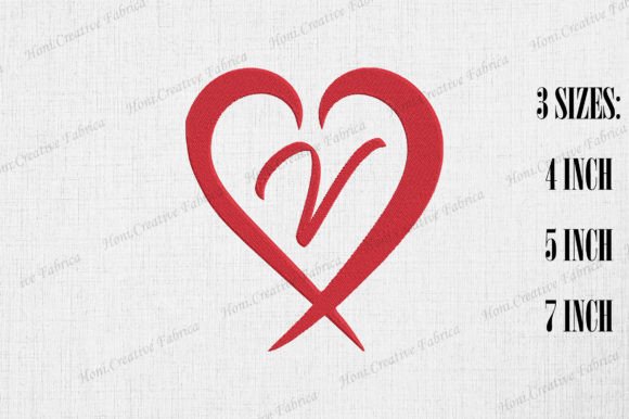Letter V with Heart Valentine’s Day Embroidery Review