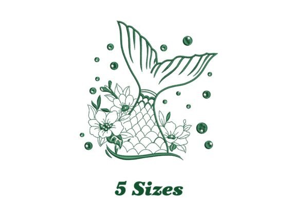 Mermaid Tail with Flowers Embroidery Review
