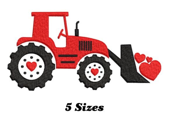 Tractor with Heart Embroidery Review