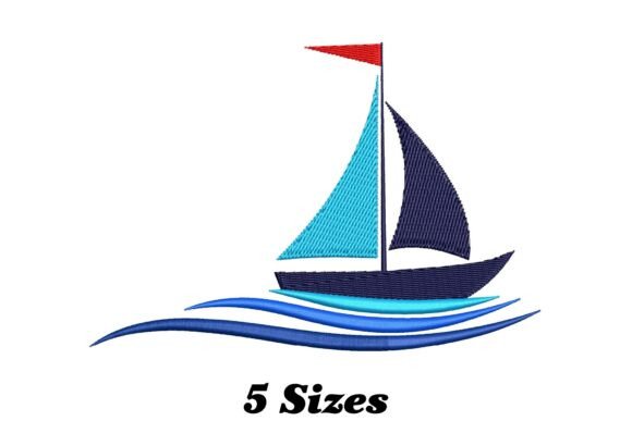 Water Wave Sailing Boat Embroidery Review