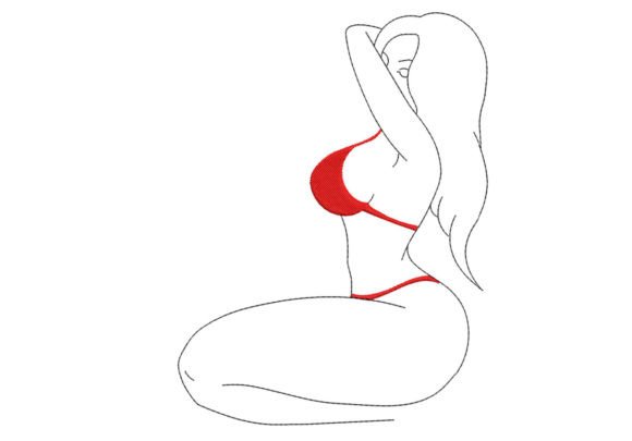 Woman Beauty Line Art Embroidery Review